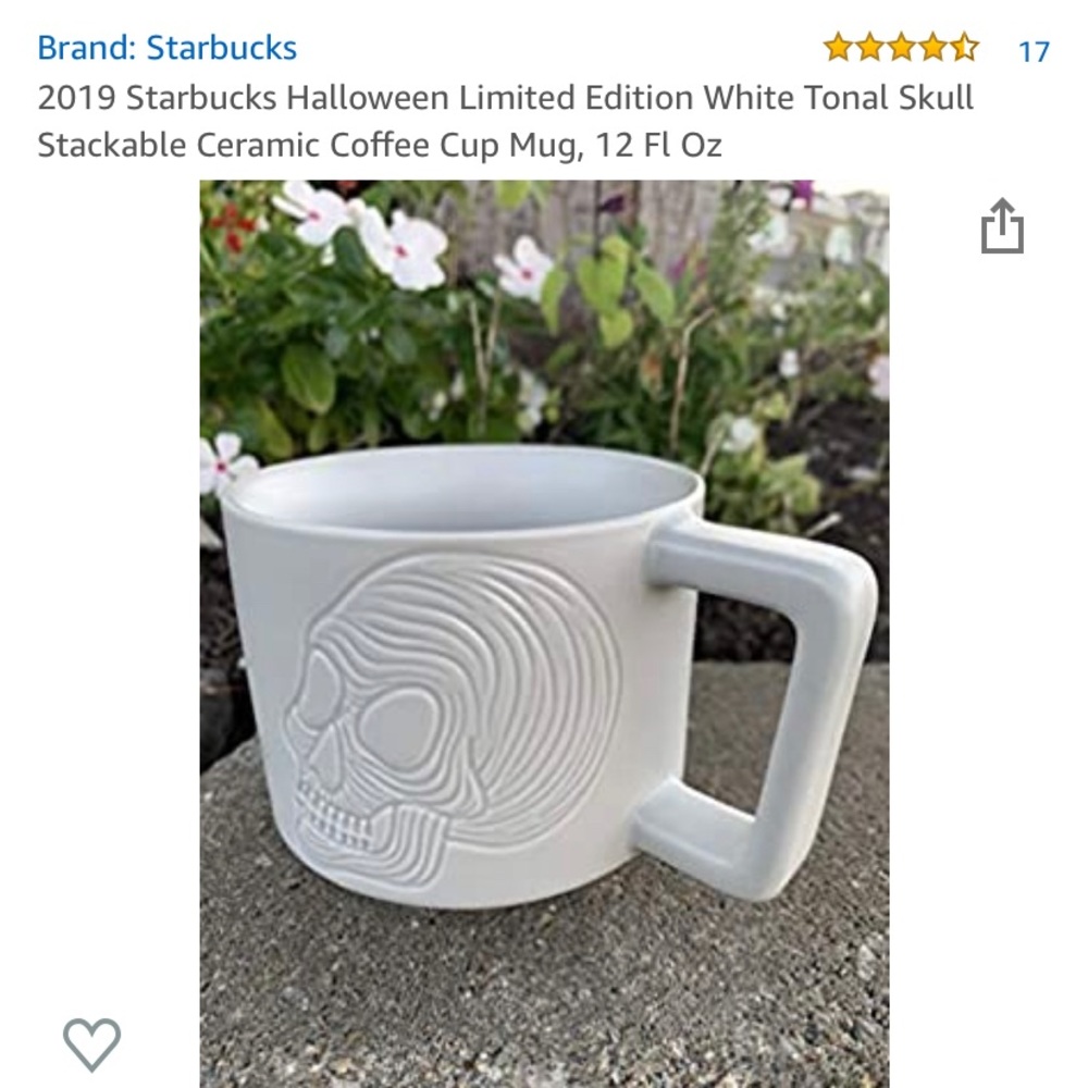 Starbucks Halloween 2019 Skull Mug 
12 oz ceramic